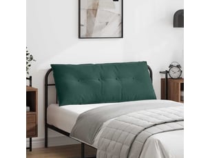 Coussin de dos, coussin de dossier vert foncé 120 x 50 cm tissu en velours côtelé cf55076