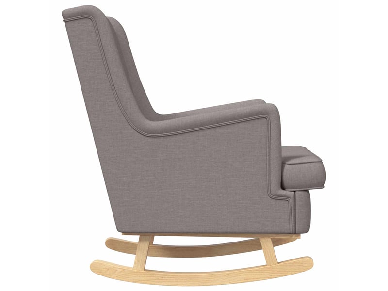  Vidaxl chaise à bascule taupe 62 x 80 x 85 cm tissu  - Conforama E