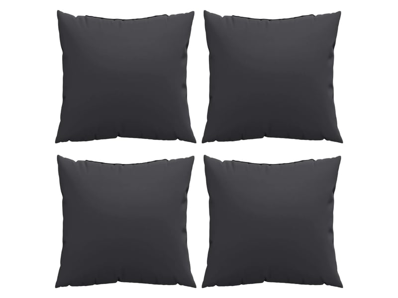  Lot de 4 coussins de canapé, coussins décoratifs noir 40x40 cm tissu cf59240  - Conforama D