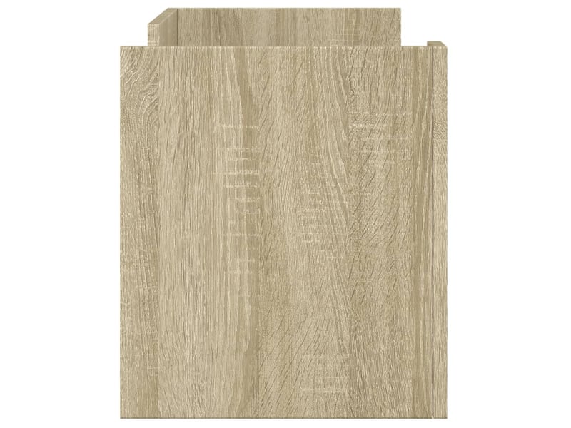  Meuble tv - banc tv - meuble de rangement chêne sonoma 80x35x40 cm bois d'ingénierie  - Conforama E