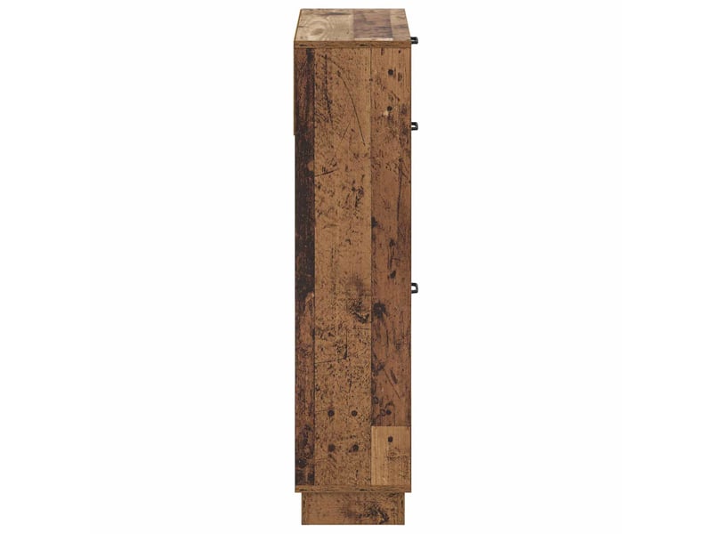  Meuble à chaussures, armoire à chaussures hoorn 78x24x100 cm bois d'ingénierie shl9663  - Conforama E