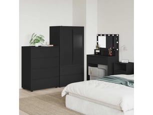 Armoire <strong></strong> <strong></strong> coloris noir largeur 80 cm