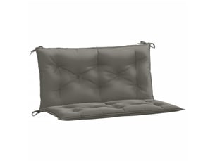 Lot de 2 coussins de banc de jardin, coussins d'assise gris foncé mélangé tissu cf58661