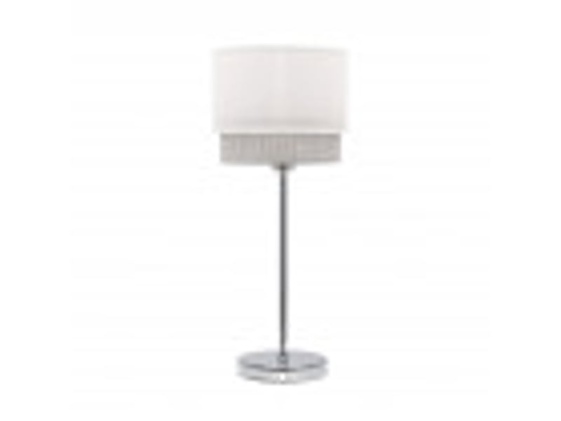  Lampe à poser fabrilamp kenya blancgris 1 x e14 45 x 18 x 18 cm 111071001 - Conforama B
