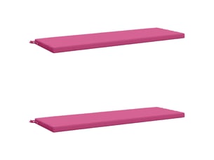 Lot de 2 coussins de banc, coussins d'assise soest 100 % polyester rose cf57348