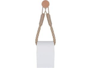 Porte-rouleau de papier toilette vintage en corde de chanvre pour salle de bain (style c)