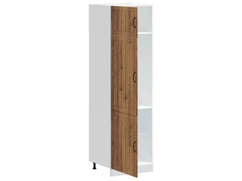  Meuble de rangement, armoire de cuisine lucca vieux bois bois d'ingénierie  - Conforama D
