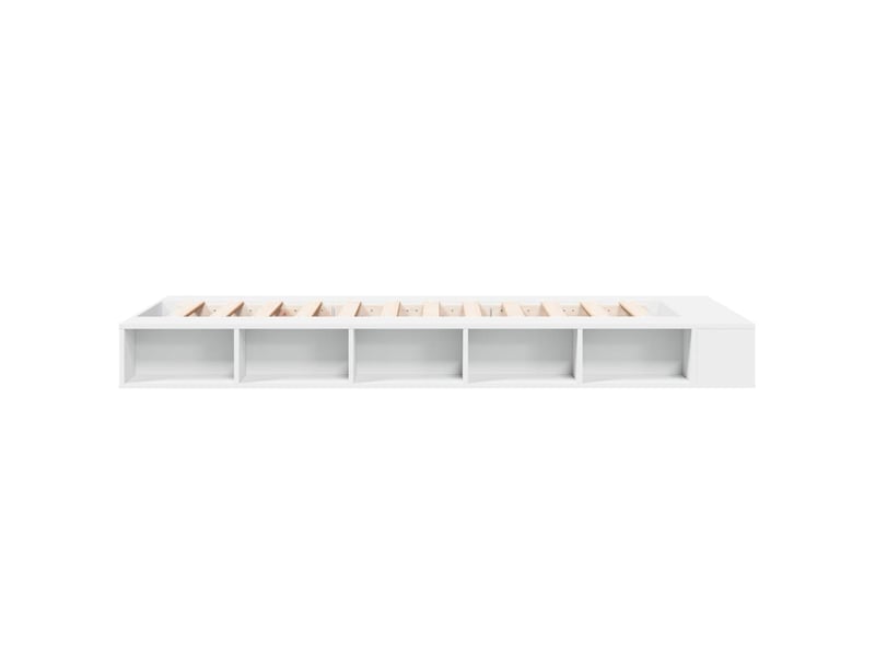  Lit simple- lit adulte -  cadre de lit sans matelas blanc 100x200 cm  - Conforama D