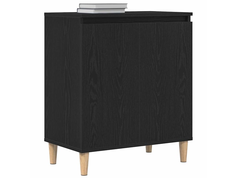  Buffet - bahut - meuble de rangement chêne noir 60 x 35 x 70 cm bois d'ingénierie  - Conforama C