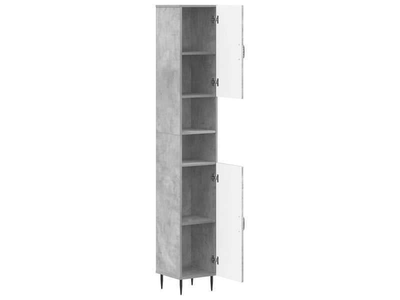  Colonne de salle de bain avec étagère ouverte haarlem shl5101  - Conforama C