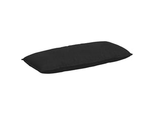 Coussin de dos, coussin de dossier noir 120 x 19 x 50 cm tissu cf54820