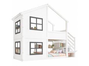 Lit jeune cadre à lattes 2x90x200 cm EVRYAE    vendu avec sommier,sans matelas