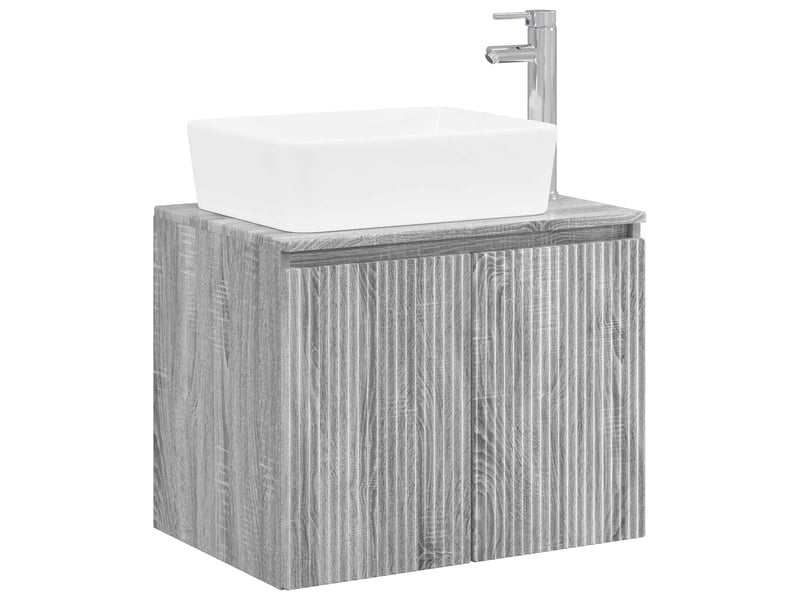Ensemble de mobilier de salle de bain sonoma gris cf64706 - Conforama A