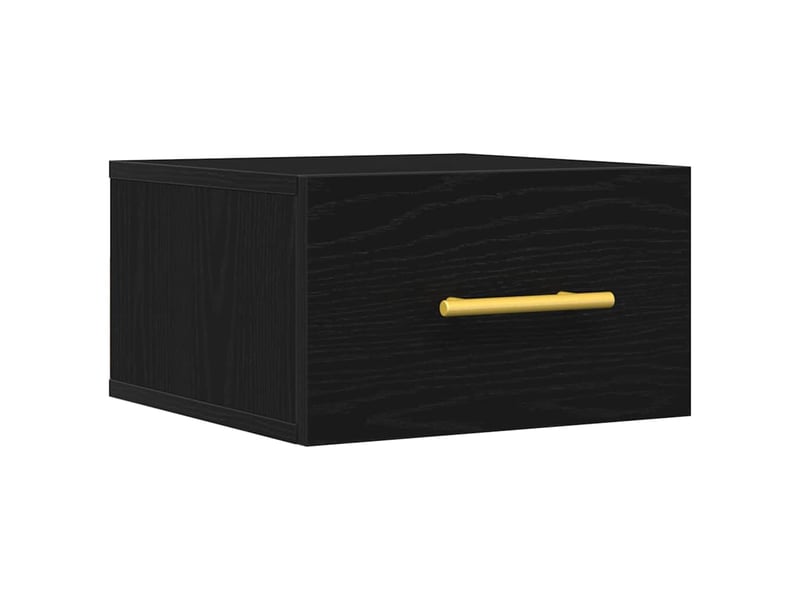  Table de chevet chambre, cabinet de chevet 35x35x20cm bois d'ingénierie chêne noir shl3686  - Conforama A
