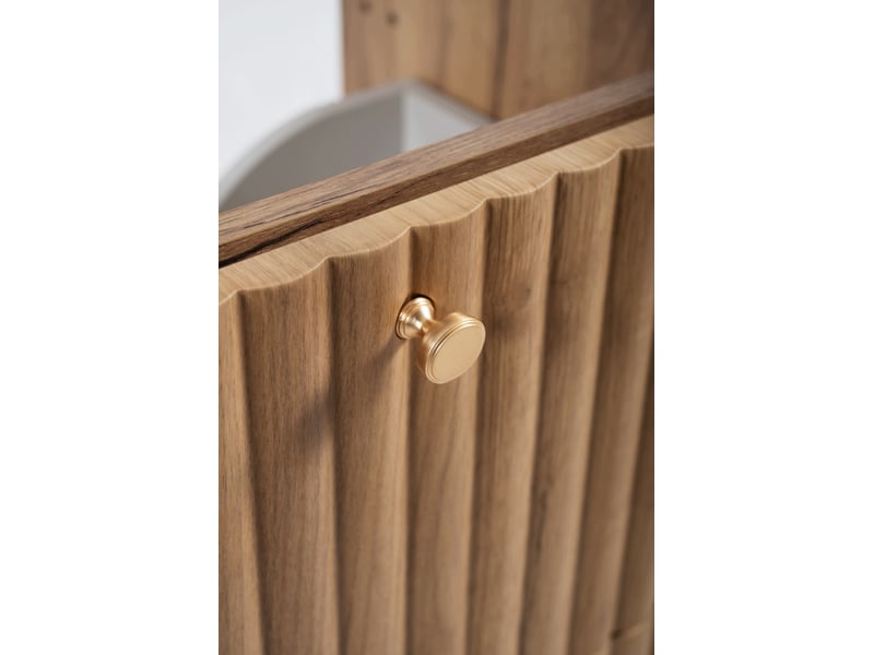  Meuble sous vasque suspendu bello chêne craft 80 cm  - Conforama E