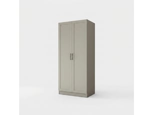 Armoire dressing 2 portes avec tringles à vêtements echo