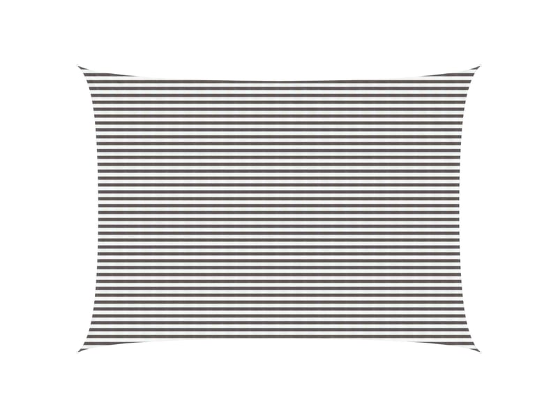  Voile d'ombre - voile d'ombrage - voile parasol 5 x 7 m hdpe rectangulaire gris clair et blanc  - Conforama B