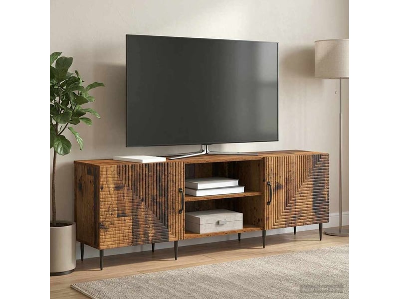  Meuble tv - banc tv - meuble de rangement 150 x 31 x 50 cm bois ancien bois d'ingénierie  - Conforama B