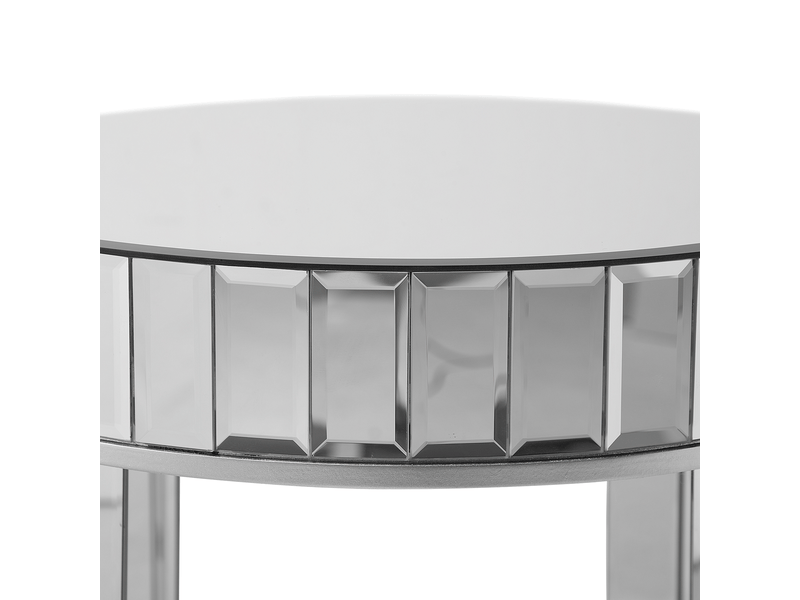 Table d'appoint rimarde verre argenté  - Conforama E