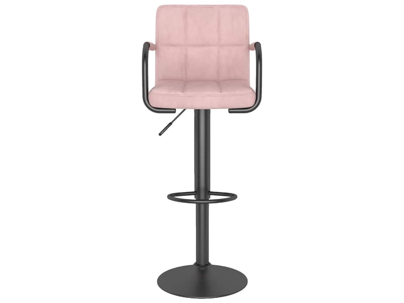  Lot de 2 tabouret de bar, chaise de bar rose velours shl31119  - Conforama D