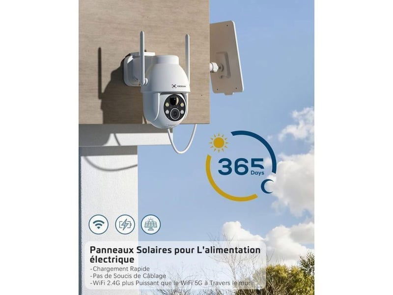  Camera securite solaire exterieur wifi 2k 3mp ptz 360 ip66 detection humaine 149519_AAANZ31813_6_DROPFR - Conforama B