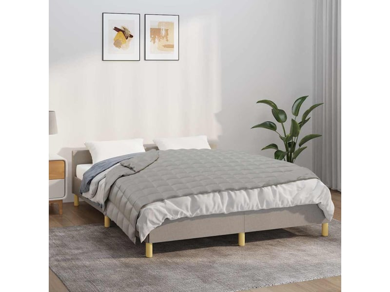  Couverture lestée adulte gris 150x200 cm 7 kg tissu shl58655  - Conforama B