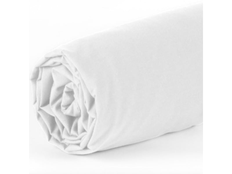  Drap housse 140x190 cm bambou métis blanc PD23145 - Conforama B