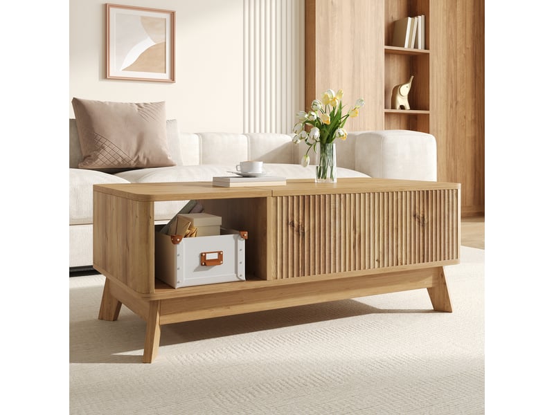  Table basse relevable 95 x 48 cm en mdf  - Conforama R