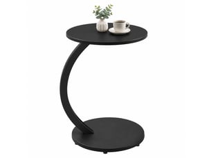 Table basse rond(e) coloris noir <strong>CHICFURN</strong> <strong></strong> - 40 cmx40 cm