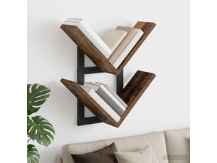 Étagère flottante, étagère murale bois ancien 43 x 15 x 47 cm cf42288