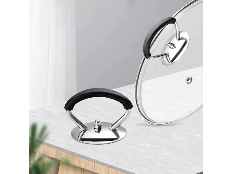  Poignée de couvercle de casserole, boutons de couvercle de 4,6 cm, bouton de cuisine en acier inoxydable bouton de remplacement de la casserole none - Conforama C