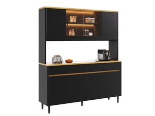 Buffet 8 porte(s) 4 tiroir(s) WISHDOR - 160 cm coloris bicolore