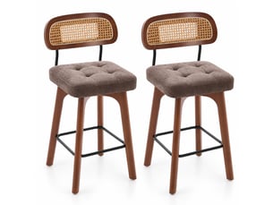 tabouret de bar  <strong></strong> Fay Lum - marron hauteur d'assise 67.5 cm vendu Par paire