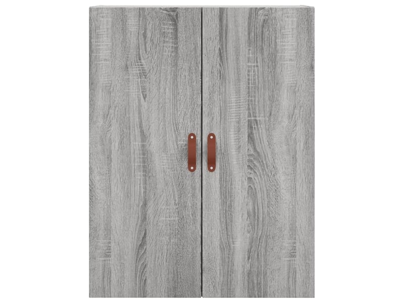  Buffet haut - bahut - meuble de rangement sonoma gris 69,5x34x180 cm bois d'ingénierie  - Conforama E