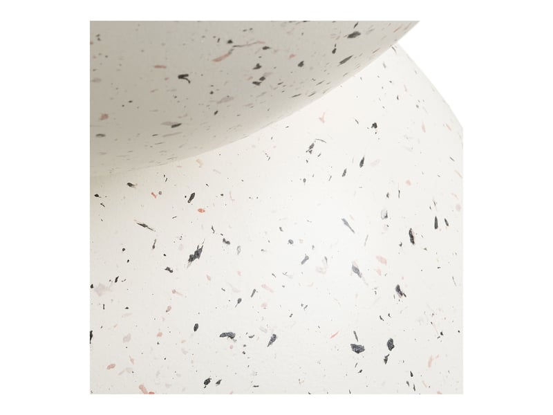 Table d'appoint bonita en fiberclay effet terrazzo ø40 cm - Conforama D