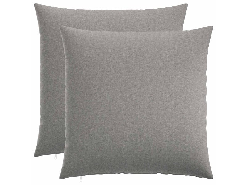  Lot de 2 coussins avec oreiller, coussins décoratifs heerlen gris nuage tissu cf50243  - Conforama B