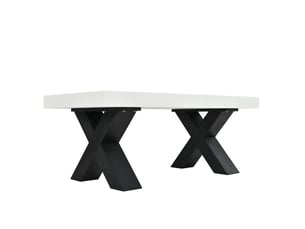 Table basse rectangulaire coloris bicolore <strong>BEAOK</strong> <strong></strong> - 50 cmx100 cm