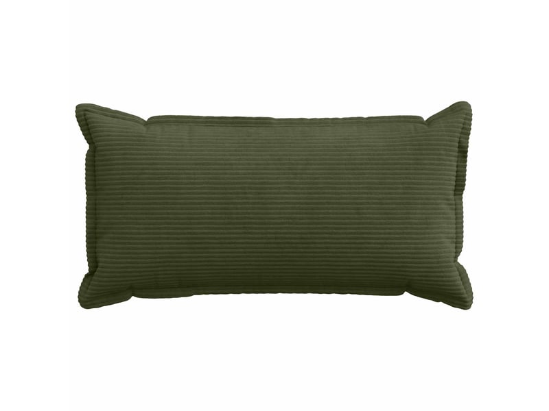 Lot de 2 housses de coussin houten vert 40 x 80 cm velours côtelé cf49383 - Conforama A