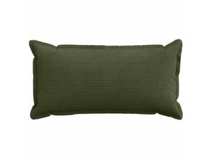 Lot de 2 housses de coussin houten vert 40 x 80 cm velours côtelé cf49383