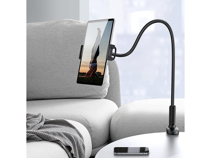 Support tablette avec col de cygne – support de lit pliable pour téléphone et tablette - Conforama C
