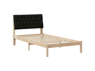 Lit simple 100x200 cm    coloris marron