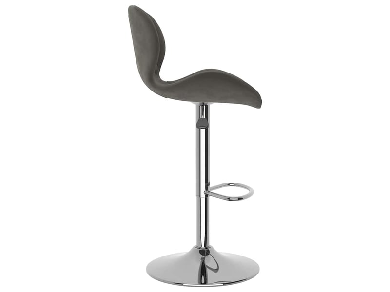  Lot de 2 tabouret de bar, chaise de bar gris foncé velours shl63672  - Conforama E