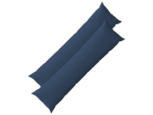 Lot de 2 coussins avec oreiller, coussins décoratifs heerlen bleu tissu cf50184