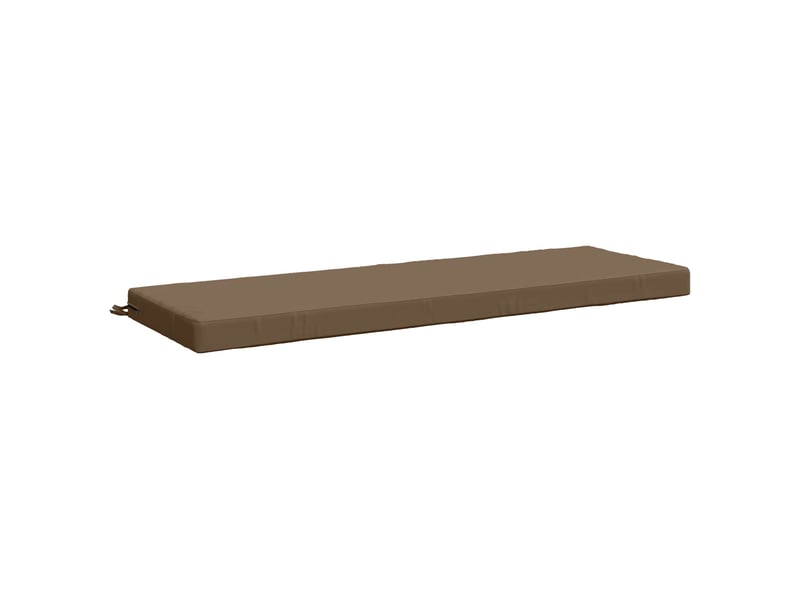  Lot de 2 coussins de banc, coussins d'assise soest 100 % polyester taupe cf57480  - Conforama D