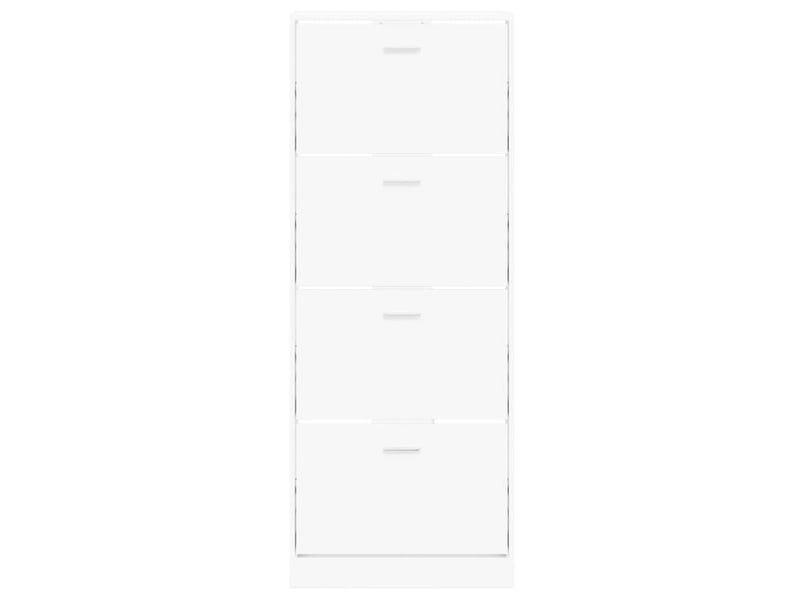  Meuble à chaussure | armoire à chaussures blanc 59x17x150 cm bois d'ingénierie  - Conforama D