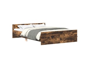 Lit 2 places 135x190 cm    coloris marron