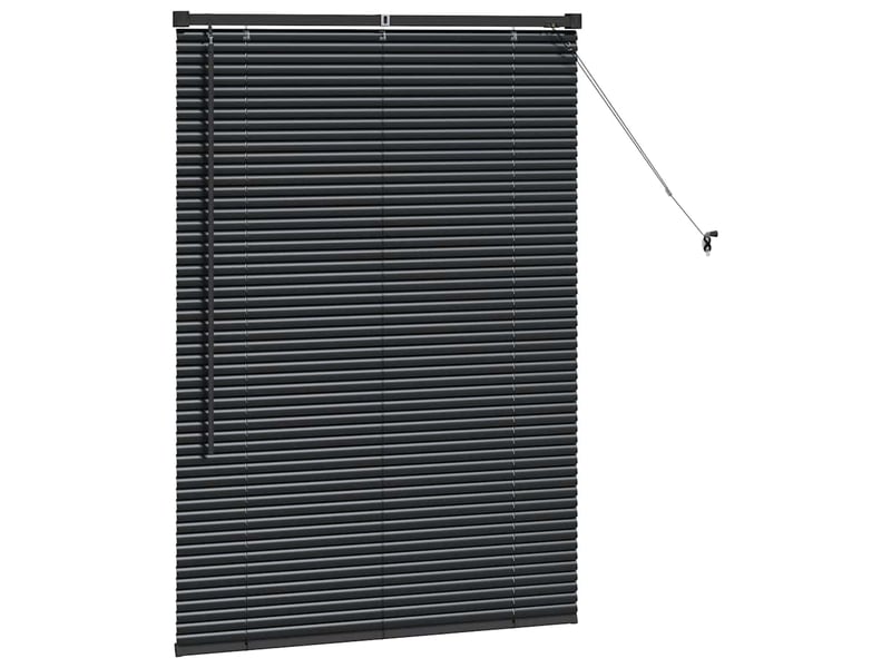  Store vénitien, store de fenêtre noir 130 x 95 cm 25 mm aluminium cf48085  - Conforama E