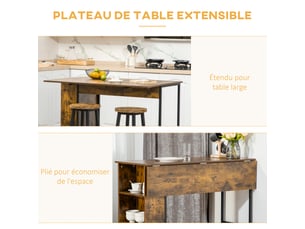 Bar coloris marron <strong></strong> <strong></strong> - 120 cm