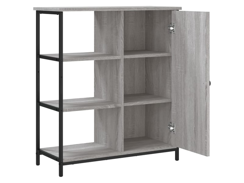  Buffet - bahut - meuble de rangement sonoma gris 70x30x80 cm bois d'ingénierie  - Conforama E