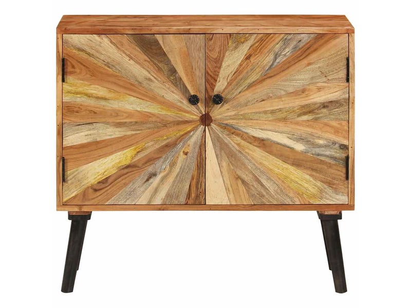  Buffet salon bois de manguier massif 85x30x75 cm shl77982  - Conforama A